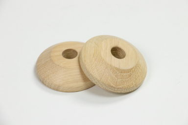 Pair of Oak Unfinished Pipe Covers 10mm