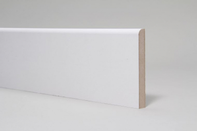 White MDF Pencil Round Skirting 15mm By 95mm By 2400mm