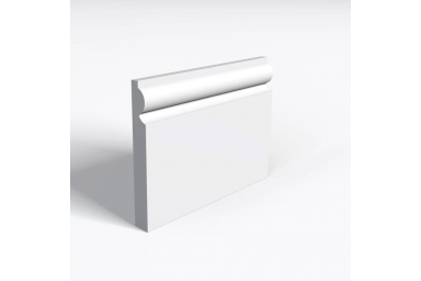 White MDF Skirting 15mm By 115mm By 2400mm